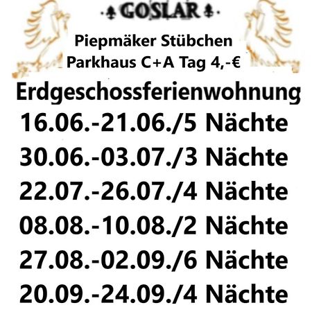 Piepmaeker Stuebchen Apartment Goslar Exterior foto