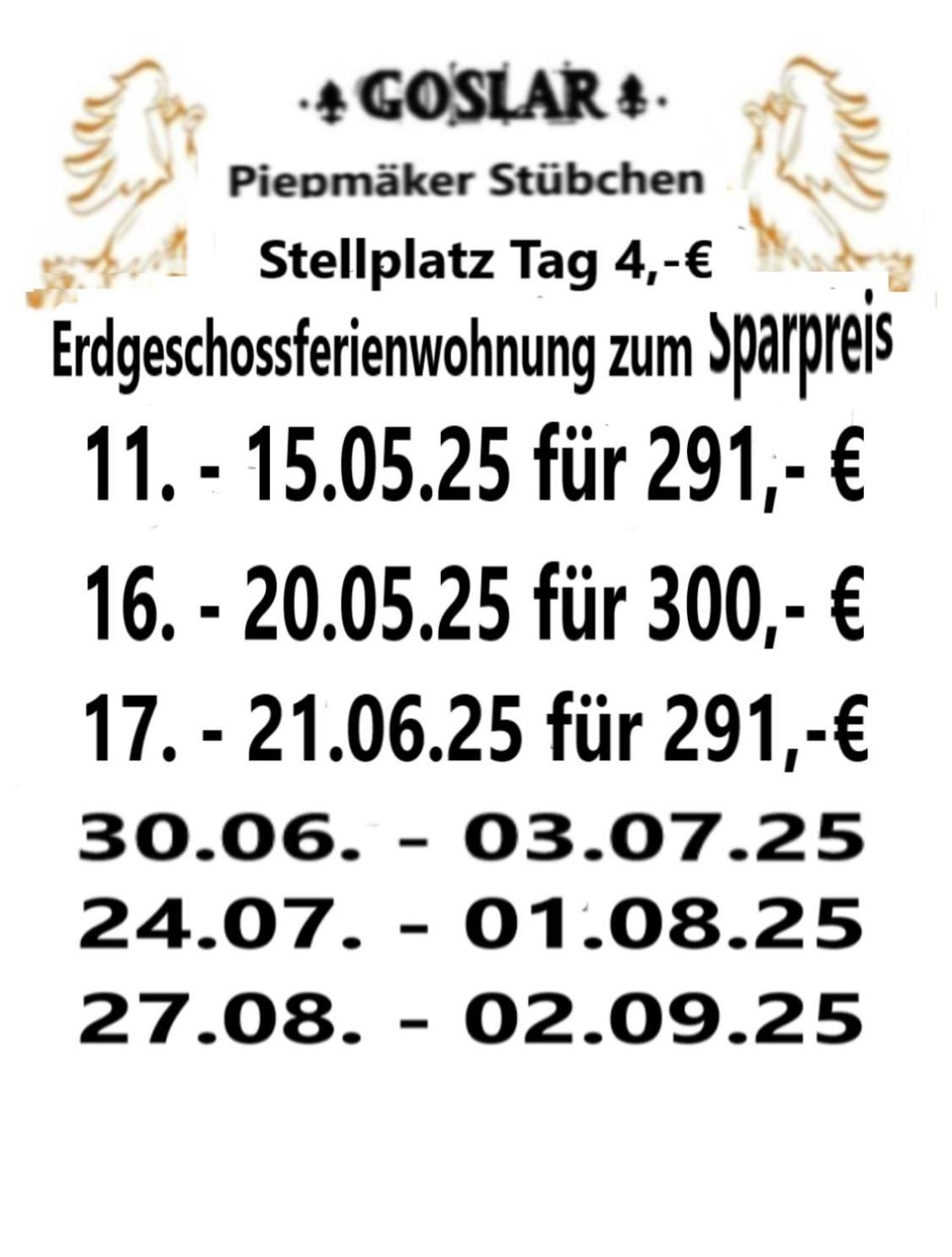 Piepmaeker Stuebchen Apartment Goslar Exterior foto