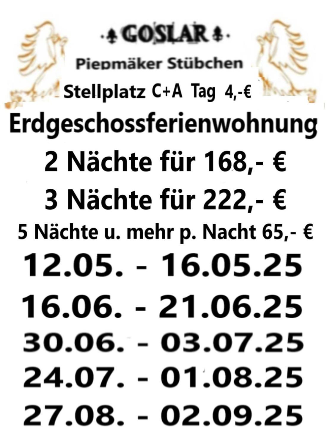 Piepmaeker Stuebchen Apartment Goslar Exterior foto